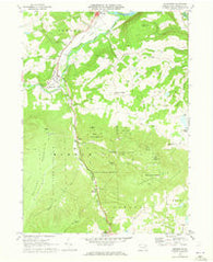 Monroeton Pennsylvania Historical topographic map, 1:24000 scale, 7.5 X 7.5 Minute, Year 1969