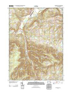 Monroeton Pennsylvania Historical topographic map, 1:24000 scale, 7.5 X 7.5 Minute, Year 2013