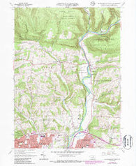 Montoursville North Pennsylvania Historical topographic map, 1:24000 scale, 7.5 X 7.5 Minute, Year 1965