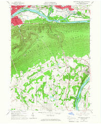 Montoursville South Pennsylvania Historical topographic map, 1:24000 scale, 7.5 X 7.5 Minute, Year 1965