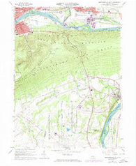Montoursville South Pennsylvania Historical topographic map, 1:24000 scale, 7.5 X 7.5 Minute, Year 1965