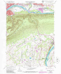 Montoursville South Pennsylvania Historical topographic map, 1:24000 scale, 7.5 X 7.5 Minute, Year 1965