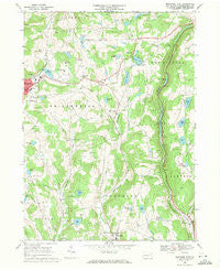 Montrose East Pennsylvania Historical topographic map, 1:24000 scale, 7.5 X 7.5 Minute, Year 1968