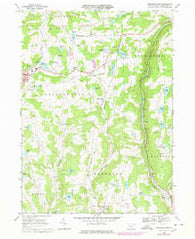 Montrose East Pennsylvania Historical topographic map, 1:24000 scale, 7.5 X 7.5 Minute, Year 1968