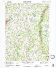 Montrose East Pennsylvania Historical topographic map, 1:24000 scale, 7.5 X 7.5 Minute, Year 1992