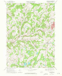Montrose West Pennsylvania Historical topographic map, 1:24000 scale, 7.5 X 7.5 Minute, Year 1967