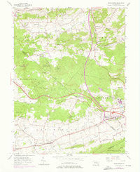 Morgantown Pennsylvania Historical topographic map, 1:24000 scale, 7.5 X 7.5 Minute, Year 1956