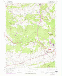 Morgantown Pennsylvania Historical topographic map, 1:24000 scale, 7.5 X 7.5 Minute, Year 1956