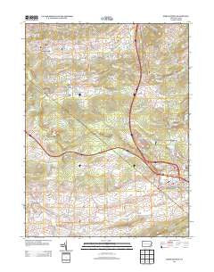 Morgantown Pennsylvania Historical topographic map, 1:24000 scale, 7.5 X 7.5 Minute, Year 2013