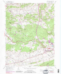 Morgantown Pennsylvania Historical topographic map, 1:24000 scale, 7.5 X 7.5 Minute, Year 1956