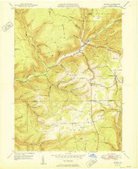 Morris Pennsylvania Historical topographic map, 1:24000 scale, 7.5 X 7.5 Minute, Year 1950
