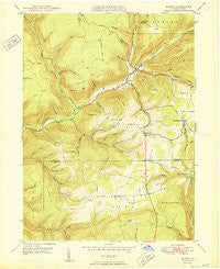 Morris Pennsylvania Historical topographic map, 1:24000 scale, 7.5 X 7.5 Minute, Year 1950