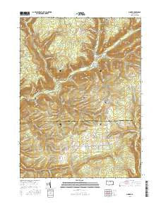 Morris Pennsylvania Current topographic map, 1:24000 scale, 7.5 X 7.5 Minute, Year 2016