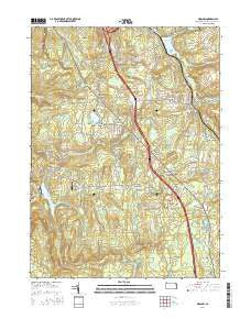 Moscow Pennsylvania Current topographic map, 1:24000 scale, 7.5 X 7.5 Minute, Year 2016