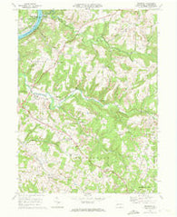 Mosgrove Pennsylvania Historical topographic map, 1:24000 scale, 7.5 X 7.5 Minute, Year 1968