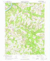 Mosgrove Pennsylvania Historical topographic map, 1:24000 scale, 7.5 X 7.5 Minute, Year 1968