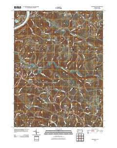 Mosgrove Pennsylvania Historical topographic map, 1:24000 scale, 7.5 X 7.5 Minute, Year 2010