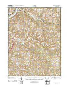 Mosgrove Pennsylvania Historical topographic map, 1:24000 scale, 7.5 X 7.5 Minute, Year 2013