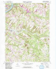 Mosgrove Pennsylvania Historical topographic map, 1:24000 scale, 7.5 X 7.5 Minute, Year 1968