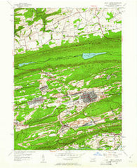 Mount Carmel Pennsylvania Historical topographic map, 1:24000 scale, 7.5 X 7.5 Minute, Year 1955