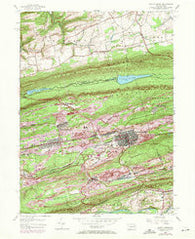 Mount Carmel Pennsylvania Historical topographic map, 1:24000 scale, 7.5 X 7.5 Minute, Year 1955