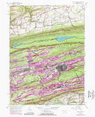 Mount Carmel Pennsylvania Historical topographic map, 1:24000 scale, 7.5 X 7.5 Minute, Year 1955