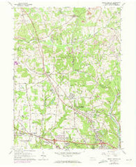 Mount Chestnut Pennsylvania Historical topographic map, 1:24000 scale, 7.5 X 7.5 Minute, Year 1964