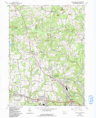 Mount Chestnut Pennsylvania Historical topographic map, 1:24000 scale, 7.5 X 7.5 Minute, Year 1964