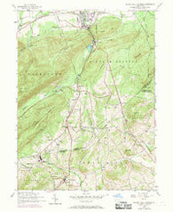 Mount Holly Springs Pennsylvania Historical topographic map, 1:24000 scale, 7.5 X 7.5 Minute, Year 1952