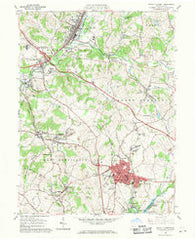Mount Pleasant Pennsylvania Historical topographic map, 1:24000 scale, 7.5 X 7.5 Minute, Year 1964
