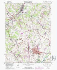 Mount Pleasant Pennsylvania Historical topographic map, 1:24000 scale, 7.5 X 7.5 Minute, Year 1964