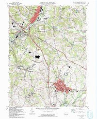 Mount Pleasant Pennsylvania Historical topographic map, 1:24000 scale, 7.5 X 7.5 Minute, Year 1993