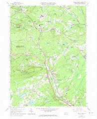 Mount Pocono Pennsylvania Historical topographic map, 1:24000 scale, 7.5 X 7.5 Minute, Year 1966