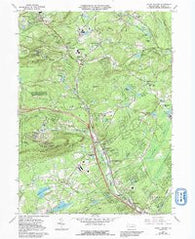 Mount Pocono Pennsylvania Historical topographic map, 1:24000 scale, 7.5 X 7.5 Minute, Year 1966