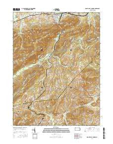 Mount Holly Springs Pennsylvania Current topographic map, 1:24000 scale, 7.5 X 7.5 Minute, Year 2016