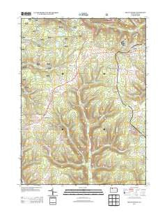 Mount Jewett Pennsylvania Historical topographic map, 1:24000 scale, 7.5 X 7.5 Minute, Year 2013
