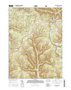 Mount Jewett Pennsylvania Current topographic map, 1:24000 scale, 7.5 X 7.5 Minute, Year 2016