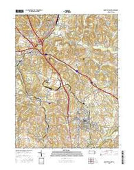 Mount Pleasant Pennsylvania Current topographic map, 1:24000 scale, 7.5 X 7.5 Minute, Year 2016