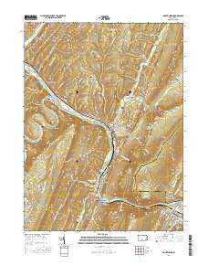Mount Union Pennsylvania Current topographic map, 1:24000 scale, 7.5 X 7.5 Minute, Year 2016