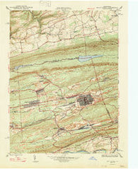 Mt. Carmel Pennsylvania Historical topographic map, 1:24000 scale, 7.5 X 7.5 Minute, Year 1947