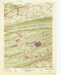 Mt. Carmel Pennsylvania Historical topographic map, 1:24000 scale, 7.5 X 7.5 Minute, Year 1947