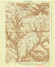 Mt. Jewett Pennsylvania Historical topographic map, 1:62500 scale, 15 X 15 Minute, Year 1940