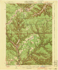 Mt. Jewett Pennsylvania Historical topographic map, 1:62500 scale, 15 X 15 Minute, Year 1940