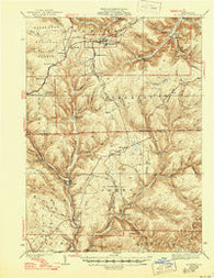 Mt. Jewett Pennsylvania Historical topographic map, 1:62500 scale, 15 X 15 Minute, Year 1940