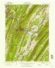 Mt. Union Pennsylvania Historical topographic map, 1:62500 scale, 15 X 15 Minute, Year 1922