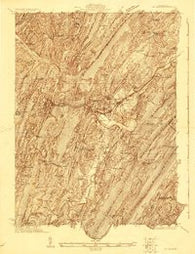 Mt Union Pennsylvania Historical topographic map, 1:48000 scale, 15 X 15 Minute, Year 1922