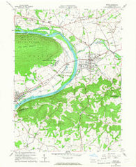 Muncy Pennsylvania Historical topographic map, 1:24000 scale, 7.5 X 7.5 Minute, Year 1965