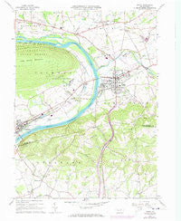 Muncy Pennsylvania Historical topographic map, 1:24000 scale, 7.5 X 7.5 Minute, Year 1965