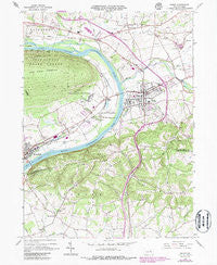 Muncy Pennsylvania Historical topographic map, 1:24000 scale, 7.5 X 7.5 Minute, Year 1965
