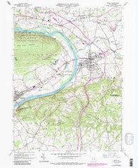 Muncy Pennsylvania Historical topographic map, 1:24000 scale, 7.5 X 7.5 Minute, Year 1965